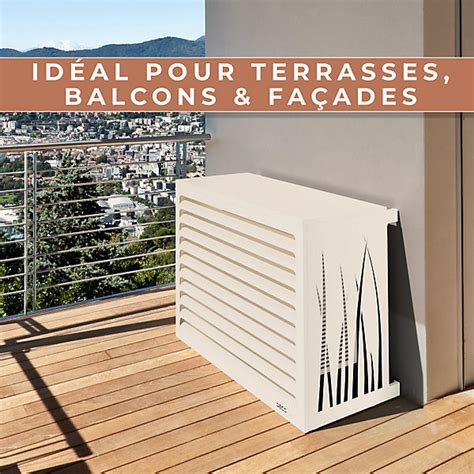 Comparaison visuelle avant/après l'installation d'un cache climatiseur