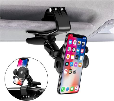 Une variété de supports téléphone voiture montés dans différentes positions d'un habitacle automobile