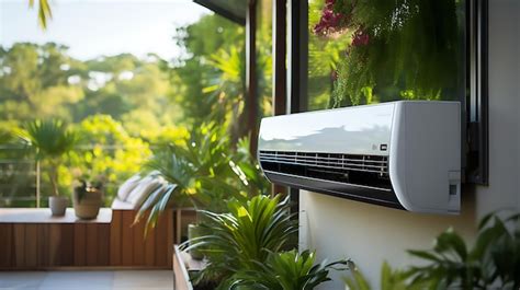 Unité intérieure de climatisation moderne avec effet miroir