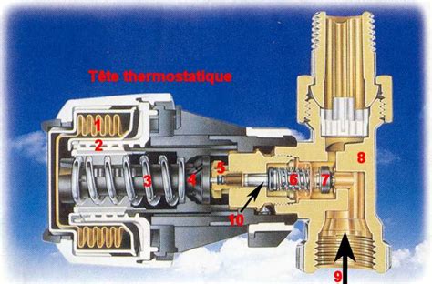 Coupe d'une cartouche thermostatique