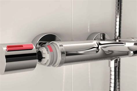 Réglage de la température sur un mitigeur thermostatique