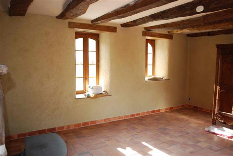 Exemple d'enduit chaux-chanvre