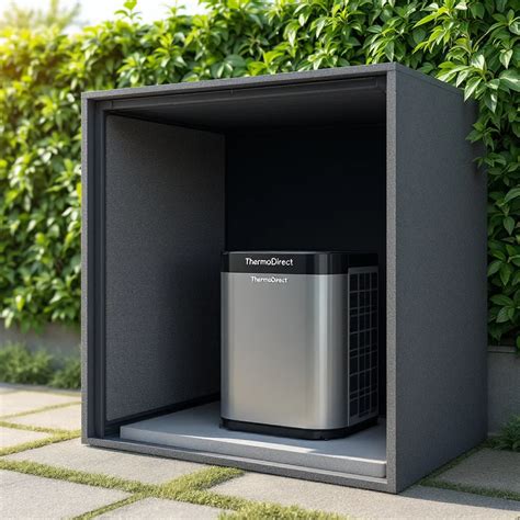 Illustration de différentes solutions anti-bruit pour pompe à chaleur