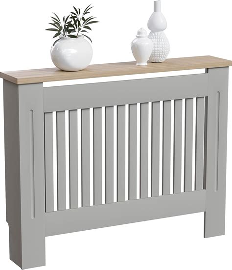 Cache radiateur en bois avec étagère supérieure