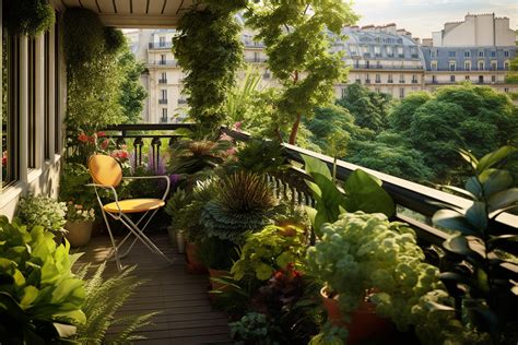 Plantes vertes sur un balcon
