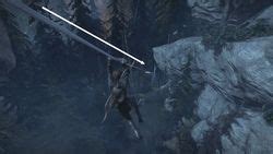 Tyrolienne traversant une vallée dans Rise of the Tomb Raider