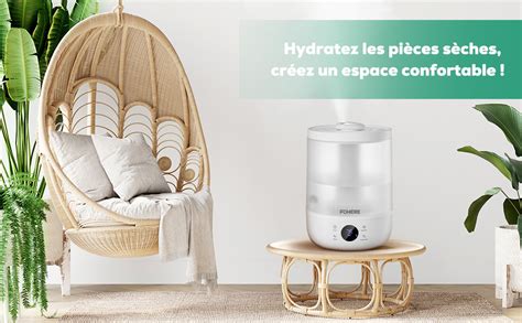 Humidificateur tour avec plateau d'aromathérapie