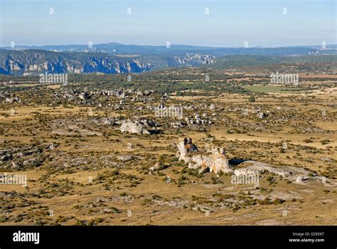 Aveyron landscape with wooden pellets