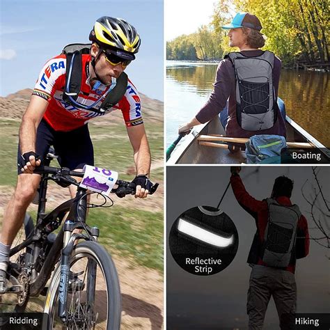 Cycliste en action avec un sac d'hydratation