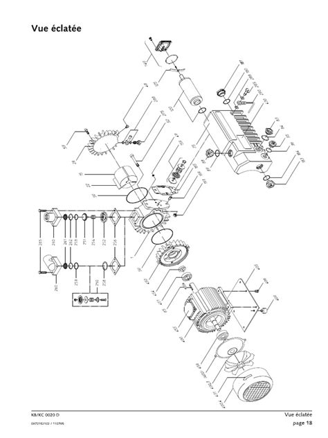 Vue éclatée d'un kit drain d'aération et irrigation