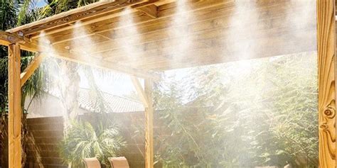 Installation de brumisateur sur une terrasse