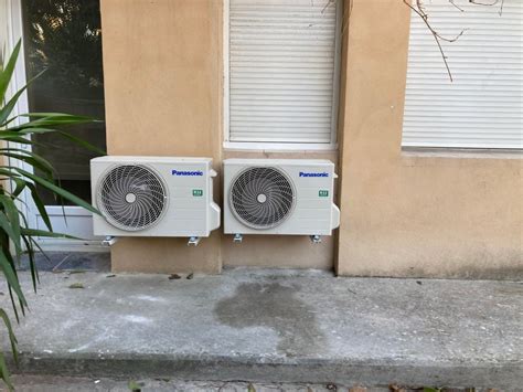 Illustration des emplacements possibles pour une unité extérieure de climatisation