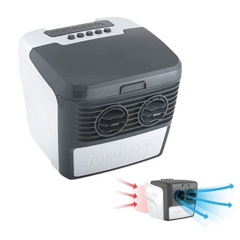 Image d'un rafraîchisseur d'air portable Totalcool en utilisation dans un camping-car