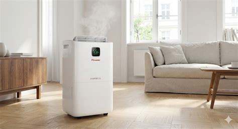 Déshumidificateur portable dans un salon moderne