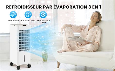Tableau comparatif : Rafraîchisseur d'air, Climatiseur, Ventilateur