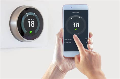 Thermostat connecté sur smartphone