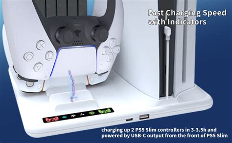 Illustration d'une console PS5 Slim avec un ventilateur externe connecté