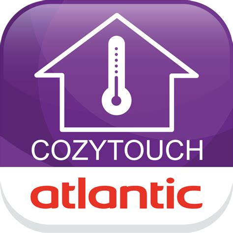 Schéma illustrant la connectivité des appareils Atlantic via l'application Cozytouch