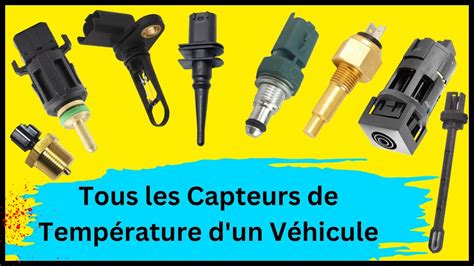 Emplacement d'un capteur de température intérieure dans un véhicule