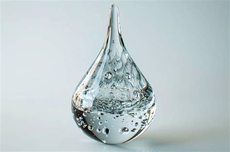 Gouttes d'eau sur une pierre polie