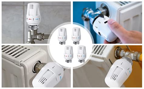 Différents modèles de têtes thermostatiques