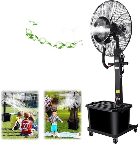 Ventilateur brumisateur sur une terrasse de restaurant