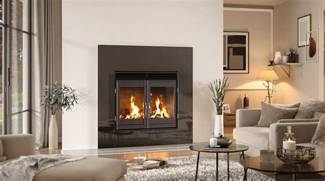 Poêle bioéthanol design dans un salon moderne