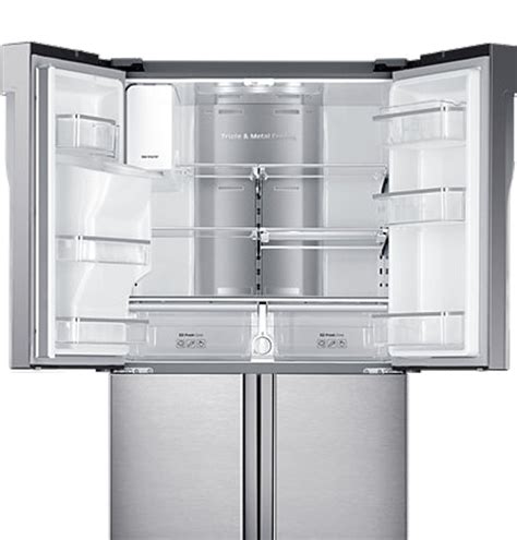 Intérieur d'un réfrigérateur Samsung avec système de froid ventilé