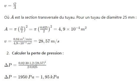 Schéma expliquant le calcul du débit d'air nécessaire pour une pièce