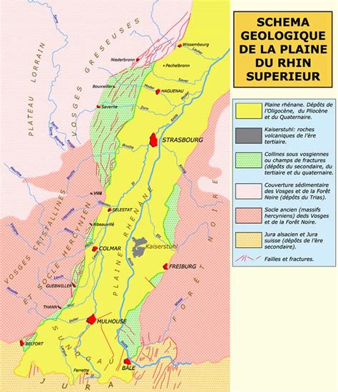 Carte géologique du fossé rhénan