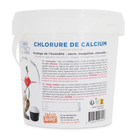 Cristaux de chlorure de calcium dans un absorbeur d'humidité