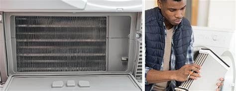 Infographie montrant les étapes de nettoyage du condenseur d'un sèche-linge