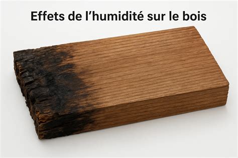 Signes de dommages causés par l'humidité sur le bois