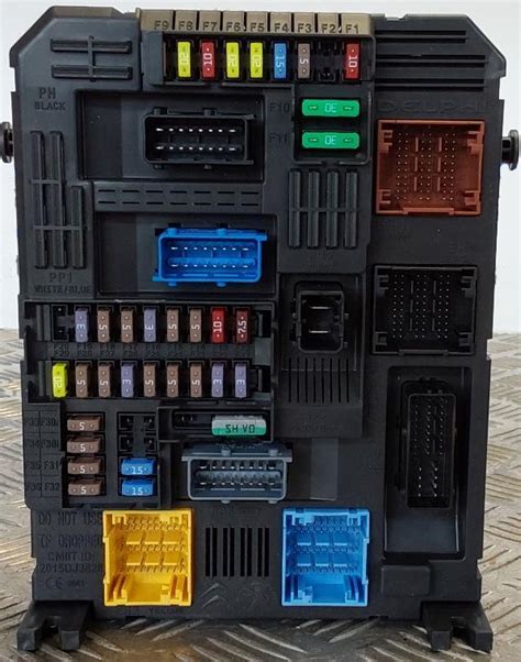 Emplacement typique des fusibles sur la batterie d'une Peugeot