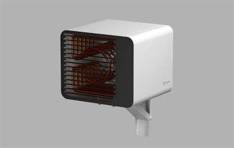 Aérotherme Intuis Airpuls 2 orienté vers une zone de travail spécifique