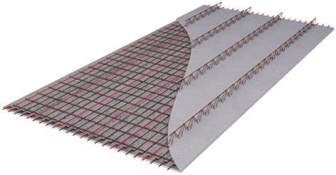 Détail d'une prédalle avec isolation intégrée