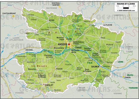 Carte du Maine-et-Loire