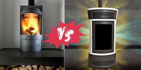 Comparaison visuelle entre une chaudière à granulés et un poêle à granulés