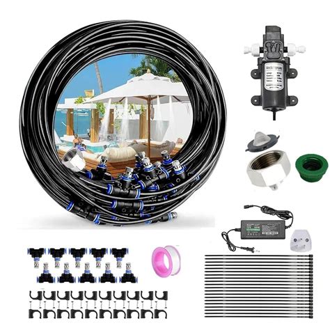 Kit d'installation de brumisateur avec buses et raccords