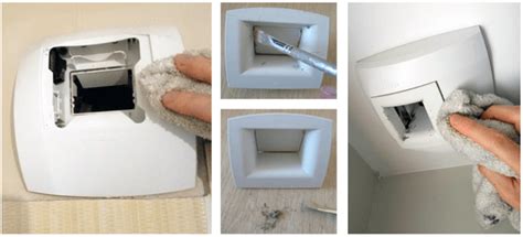 Illustration du nettoyage d'une bouche d'extraction VMC