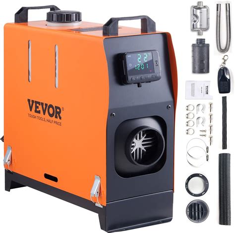 Vue d'un VEVOR 8 kW utilisé pour chauffer un atelier