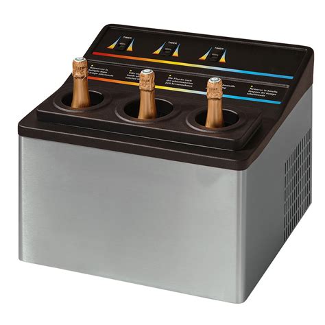 Différents types de rafraîchisseurs de vin côte à côte