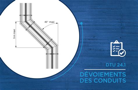 Schéma illustrant les dévoiements de conduit conformes selon la norme