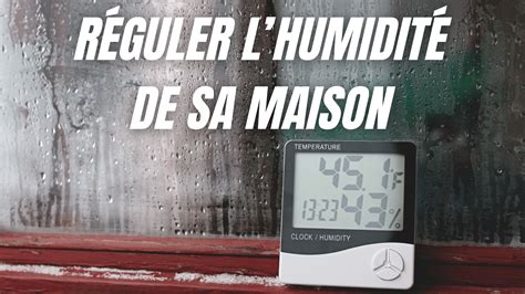 Illustration d'une maison avec une jauge d'humidité indiquant une plage saine