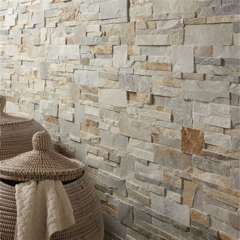 Exemple de parement mural en pierre naturelle