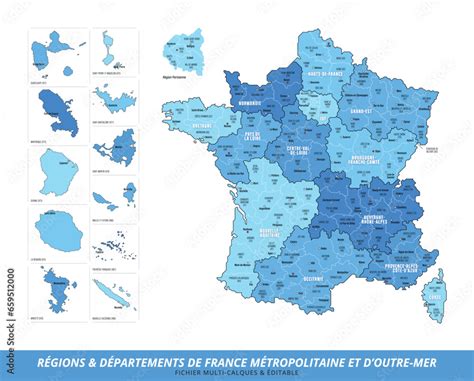Carte des territoires de vie en France métropolitaine