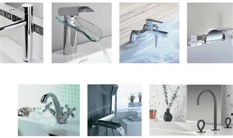 Schéma comparatif des différents types de robinets de salle de bain