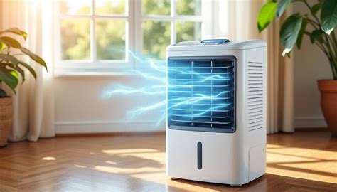 Comparaison schématique de la consommation électrique entre un rafraîchisseur d'air et un climatiseur