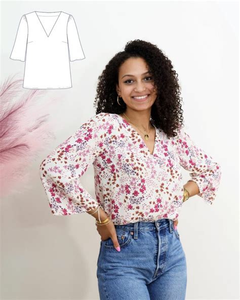 schéma de patron de couture pour blouse