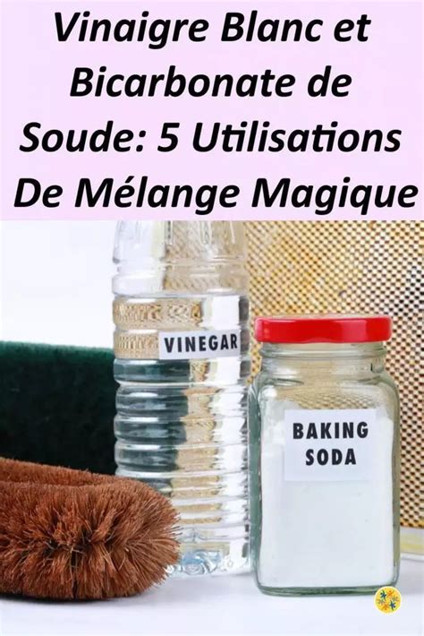 Vinaigre blanc et bicarbonate de soude, des solutions naturelles